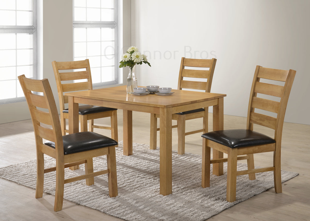 Royal oak dining table clearance set with 4 chairs