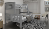 Triple Bunk Bed | Grey | With Two Mattresses
