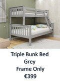 Triple Bunk Bed Frame