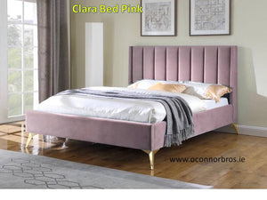 Clara 4'6 Pink Bed Complete