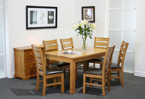 Columbia 6' Oak Dining Set