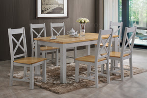 Rochester 5' Grey Dining Set