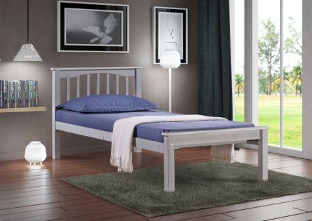 Sandra 3ft Grey Bed WITH MATTRESS